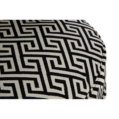 Regent Park Greek Key Design Round Accent Chair