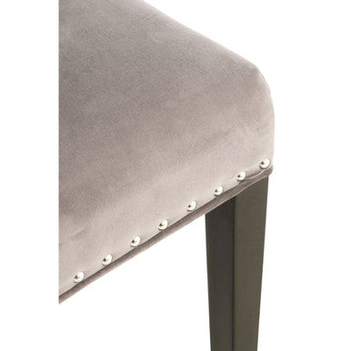 Regents Park Grey Velvet With Tufted Back Dining Chair