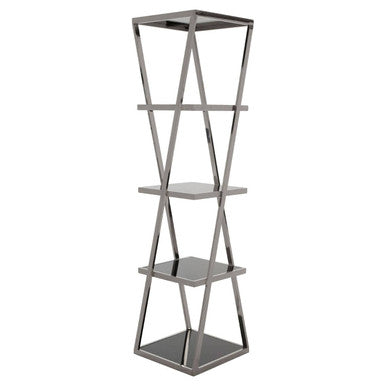 Ackley Chrome Finish Shelf Unit