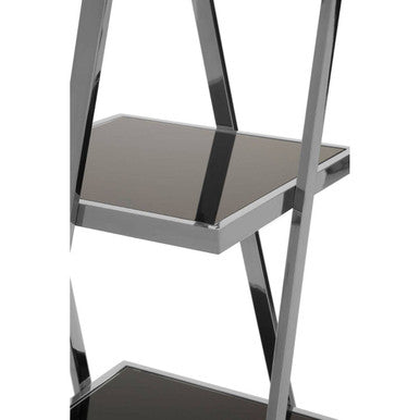 Ackley Chrome Finish Shelf Unit