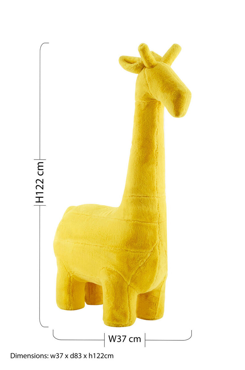 Jungle Safari Kids Yellow Giraffe Animal Stool