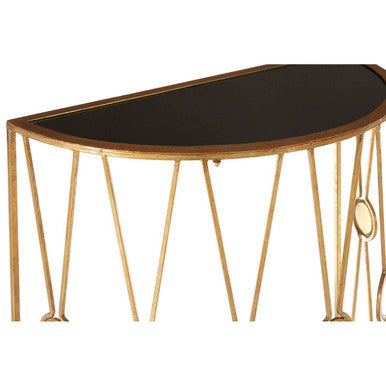 Faiza Set Of 2 Cross Design Console Tables