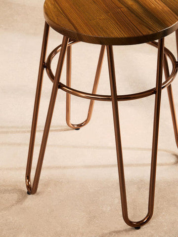 District Rose Gold Hairpin Stool