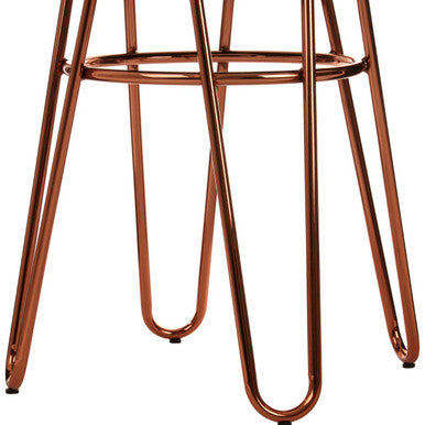 District Faux Fur Hairpin Bar Stool