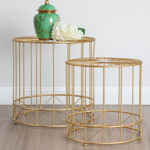 Set Of 2 Lexi Round Side Tables