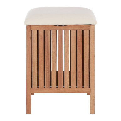 Walnut Wood Storage Stool