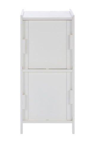 Salon white wood 2 Drawer cabinet