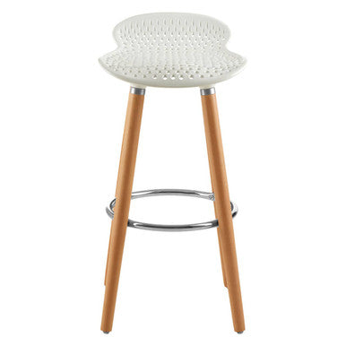 Stockholm Matte White Bar Stool