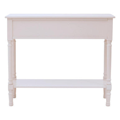 Heritage 2 Drawers White Console Table