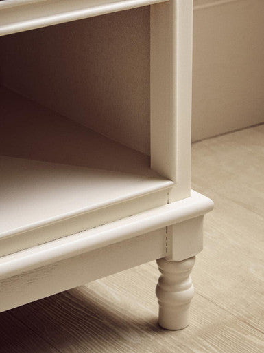 Heritage 3 Drawer White Cabinet