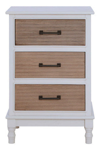 Heritage White 3 Drawer Chest