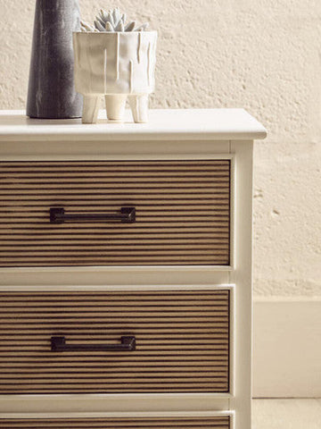 Heritage White 3 Drawer Chest