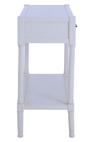 Heritage 2 Drawer White Console Table