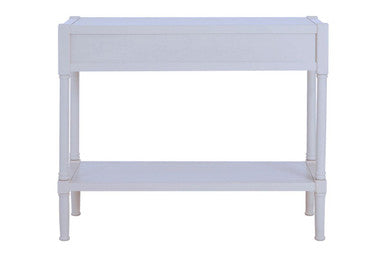 Heritage 2 Drawer White Console Table