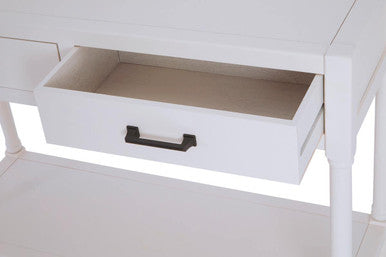 Heritage 2 Drawer White Console Table