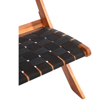 Emilio Black Woven Chair