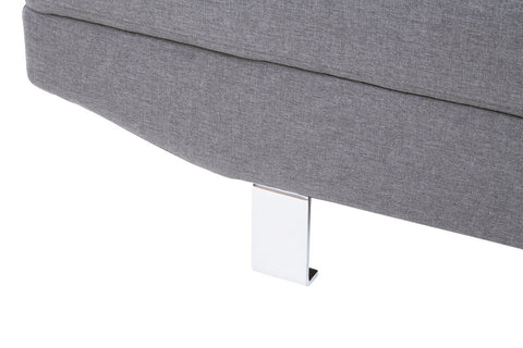 Hanover Grey Linen Corner Sofa