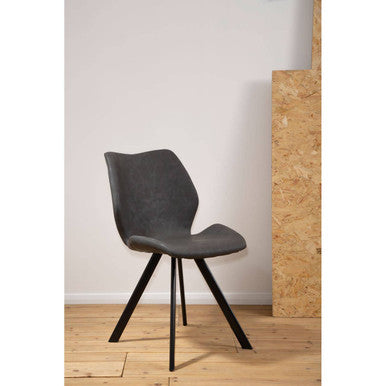 Weston Round Marble Effect Dining Table with 6 Chairs Set