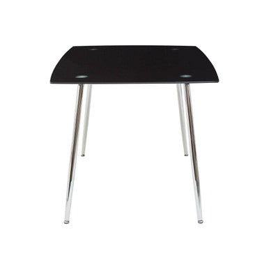 Wimslow Black Tempered Glass Dining Table with 6 Chairs