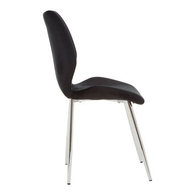 Wimslow Black Tempered Glass Dining Table with 6 Chairs