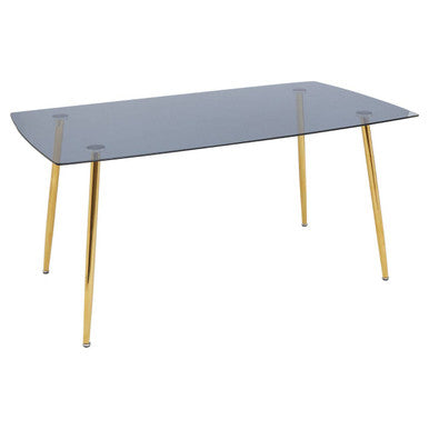 Wimslow Smoked Glass Dining Table with 6 Chairs Set