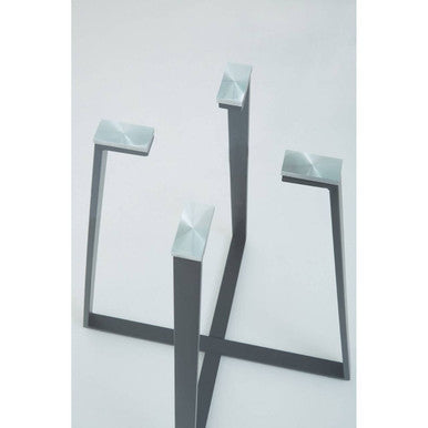 Metropolitan Square Matte Black Dining Table