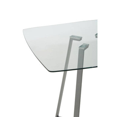 Metropolitan Square Matte Grey Dining Table