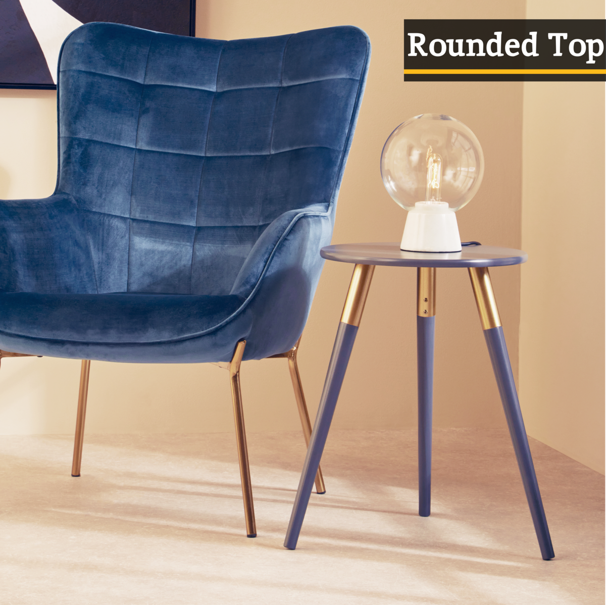 Nostra Dark Grey Side Table