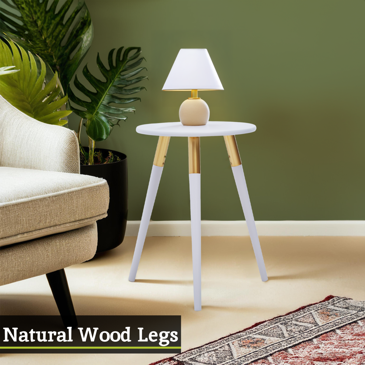 Nostra Light Grey Side Table