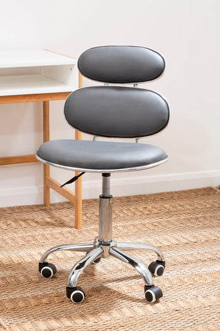 Fran Grey Pu Home Office Chair