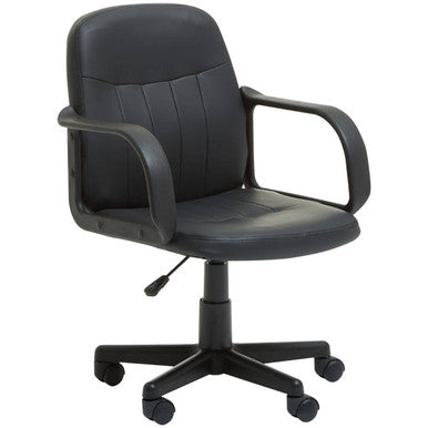 Flint Black Pu Home Office Chair