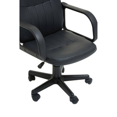 Flint Black Pu Home Office Chair