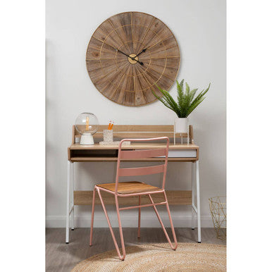 Bradbury Natural Oak Veneer Desk
