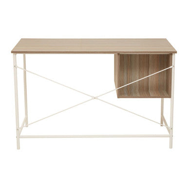 Bradbury Light Oak Veneer Desk With Drawers