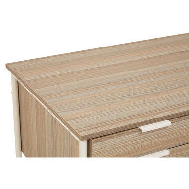 Bradbury Light Oak Veneer Desk With Drawers