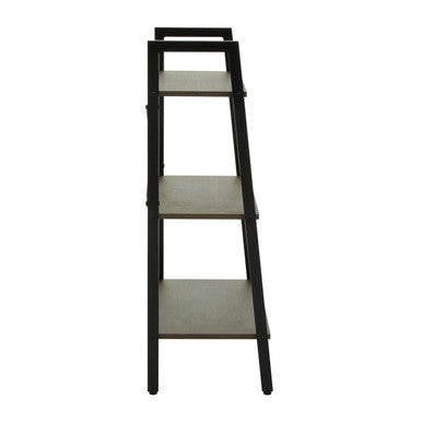 Bradbury Three Tier Dark Oak Veneer Ladder Shelf Unit