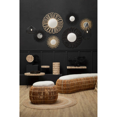Lacuna Fir Wood Oval Coffee Table