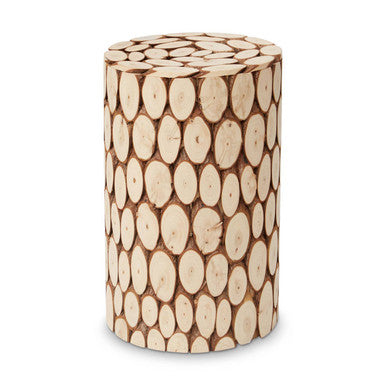 Lacuna Fir Wood Side Table and Stool
