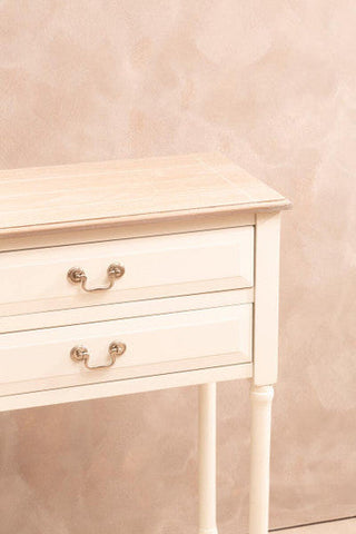 Heritage 4 Drawer White Console Table