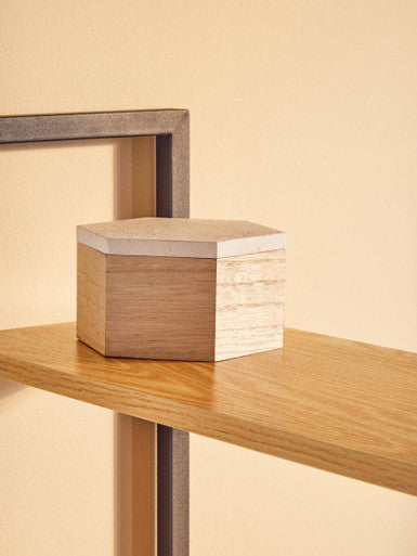 Laxton Light Oak Effect Desk With Shelves