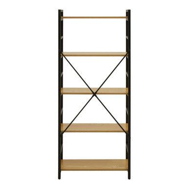 Laxton 5 Tier Light Oak Effect Shelf Unit