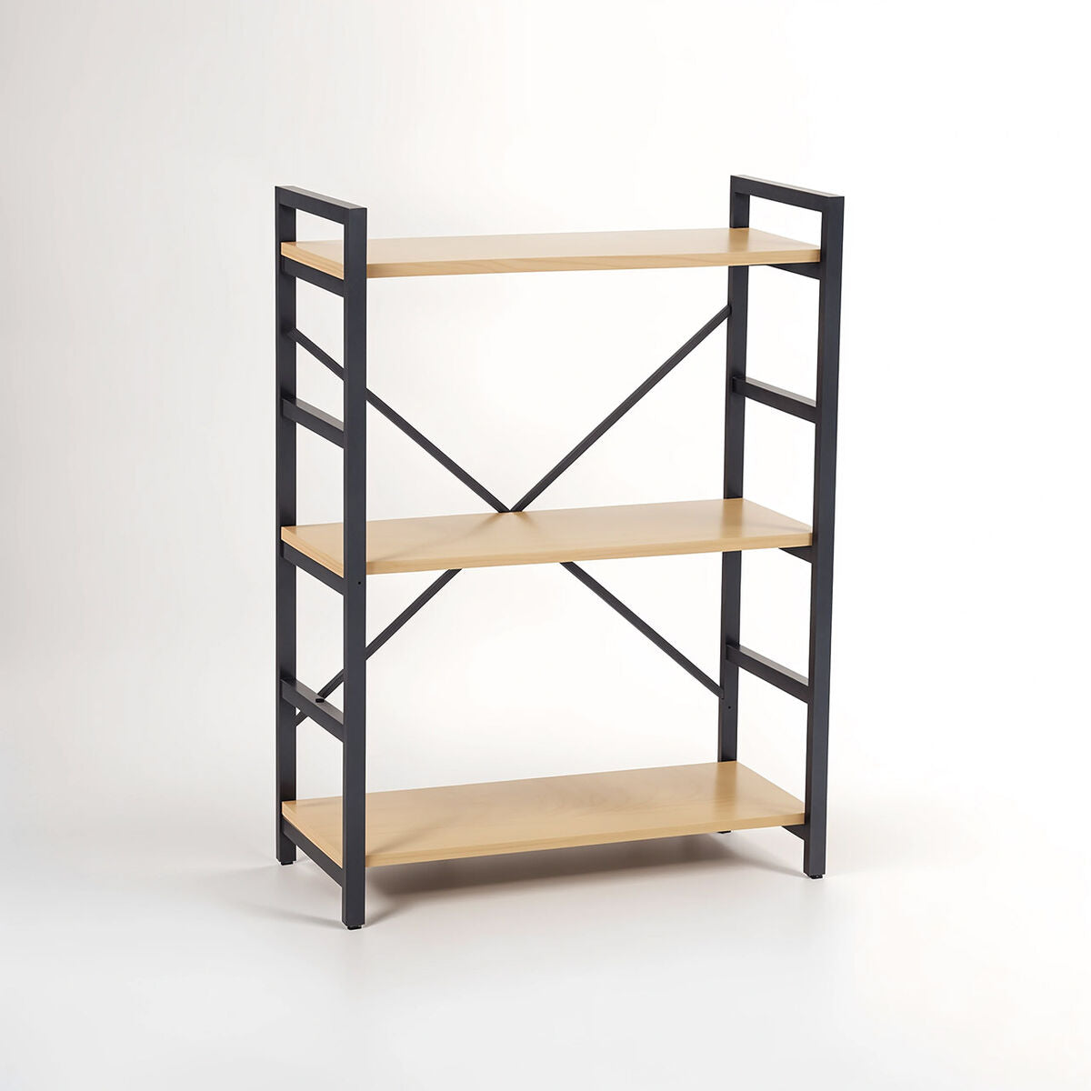 Laxton 3 Tier Light Oak Effect Shelf Unit