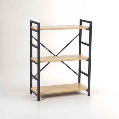 Laxton 3 Tier Light Oak Effect Shelf Unit