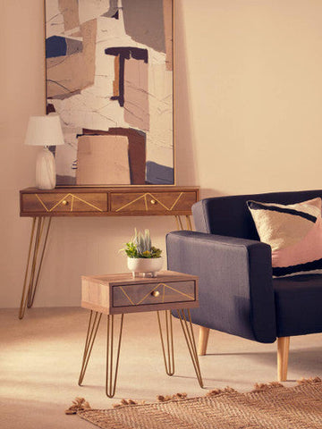 Flori Console Table with 2 Drawers
