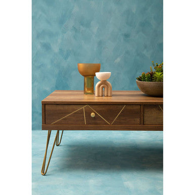 Flori Coffee Table with 2 Drawers