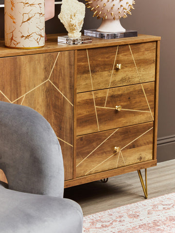Flori Sideboard with 2 Doors and 3 Drawers