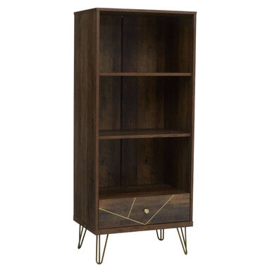 Flori 3 Tier Shelving Unit with Drawer