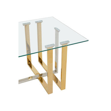 Alvea Silver and Gold Coffee Table