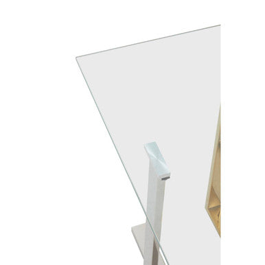 Alvea Silver and Gold Side Table