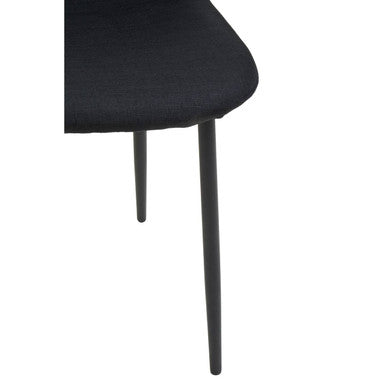 Salford Black Fabric Dining Chair